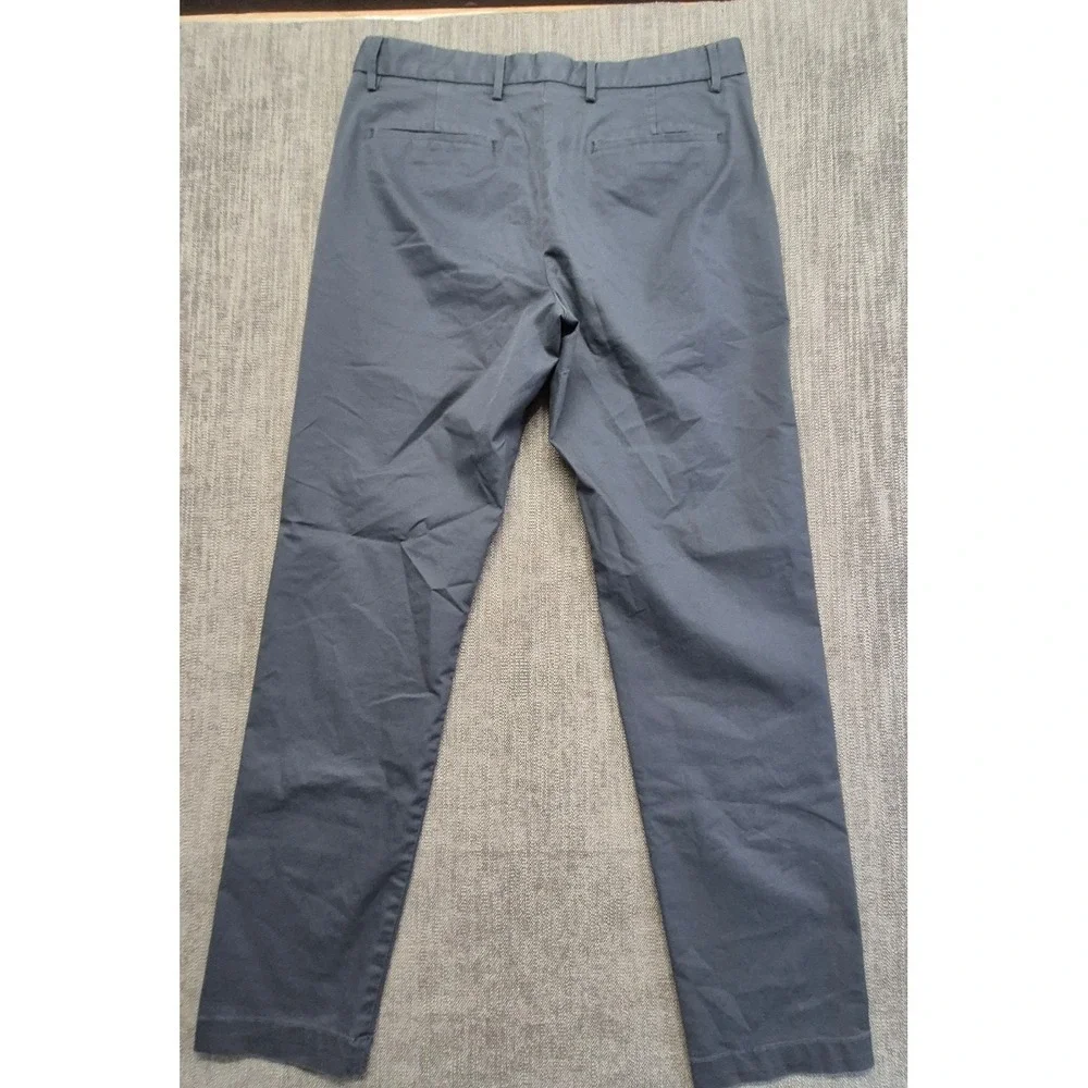 Banana Republic Slim Fit Chino Pants men's 33x32 dusty blue stretch flat front